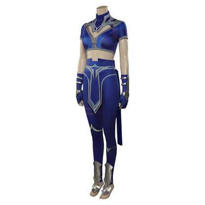 Mortal Cos Kombat Kitana Cosplay SexyCostume Top Pants Mask Accessories Outfits Halloween Carnival Suit For  Women Role playing