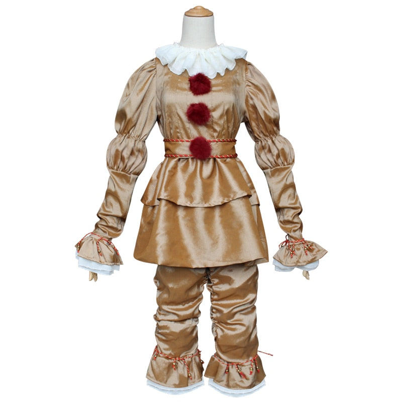 Movie Chapter Two Pennywise Cosplay Costumes Clown Halloween Mask Adult Kids Children Gift Home Gift Clothes Super Cos Suits
