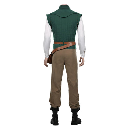 Movie Flynn Rider Cosplay Costume Vest Shirt Outfits Halloween Carnival Suit