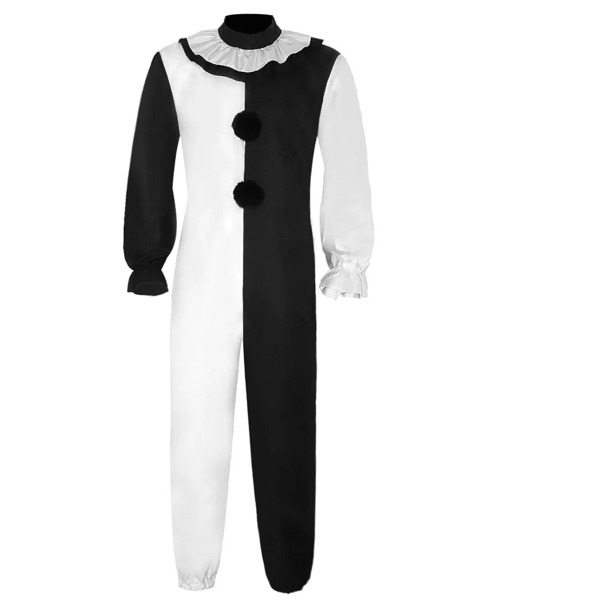 Movie Terrifier Art Clown Joker Disguise Cosplay Costume Jumpsuit Suit Halloween Carnival Party for Men Women Horror Dress Up