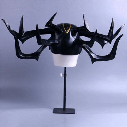 Thor 3 HeLa Cosplay Headdress Death Goddess PVC Helmet for Adults and Kids Halloween Performance Props