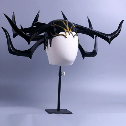 Thor 3 HeLa Cosplay Headdress Death Goddess PVC Helmet for Adults and Kids Halloween Performance Props