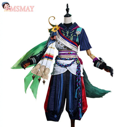 MsMay Game Genshin Impact Tighnari Cosplay Costume Men Halloween Christmas Uniform Game Role Play Outfit Women