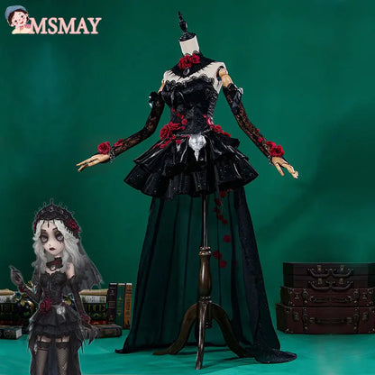 Game Identity V  Ada Messmer Cosplay Costume Women Black Sexy Dress Halloween Christmas New Year Carnival Party Cosplay