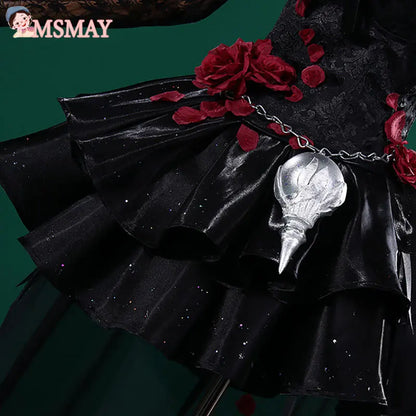 Game Identity V  Ada Messmer Cosplay Costume Women Black Sexy Dress Halloween Christmas New Year Carnival Party Cosplay