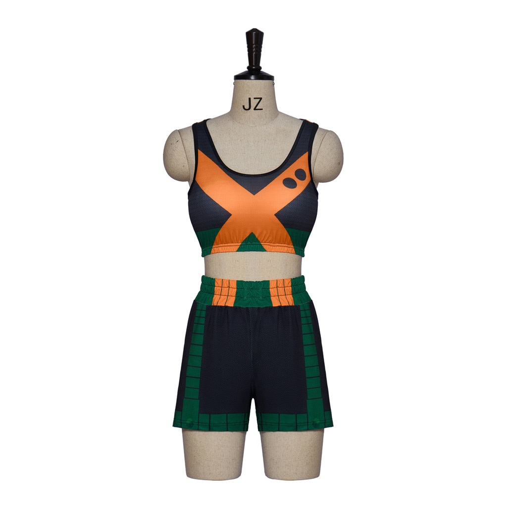 My Hero Academia Cosplay Costume Midoriya Izuku Summer Clothing Bakugou Katsuki Summer Wear Swimsuit