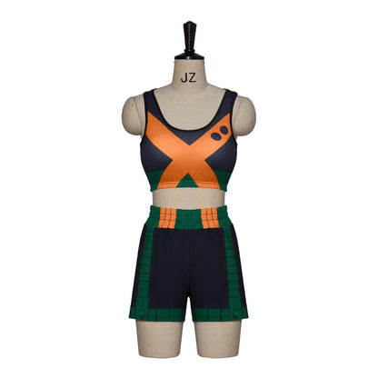 My Hero Academia Cosplay Costume Midoriya Izuku Summer Clothing Bakugou Katsuki Summer Wear Swimsuit