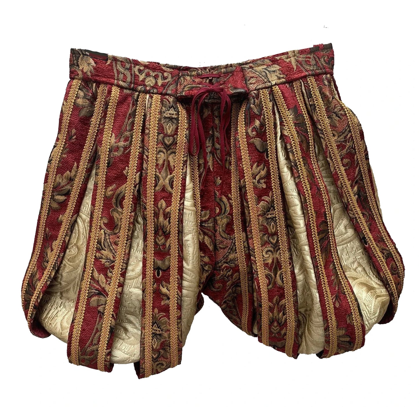 New 15th Century Renaissance Tudor Elizabethan King Royal Brocade Pants Cosplay Costumes Renaissance Medieval Tudor Pants