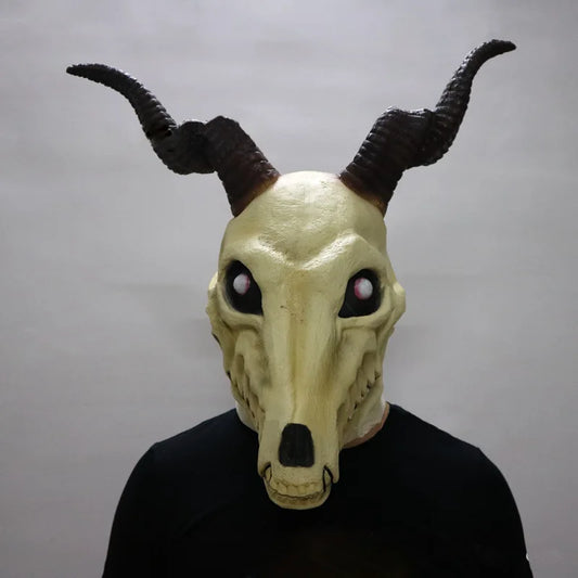 New Anime Cosplay The Ancient Magus' Bride Elias Ainsworth Horn Mask Masquerade Halloween Cosplay Party Props Carnaval Mask