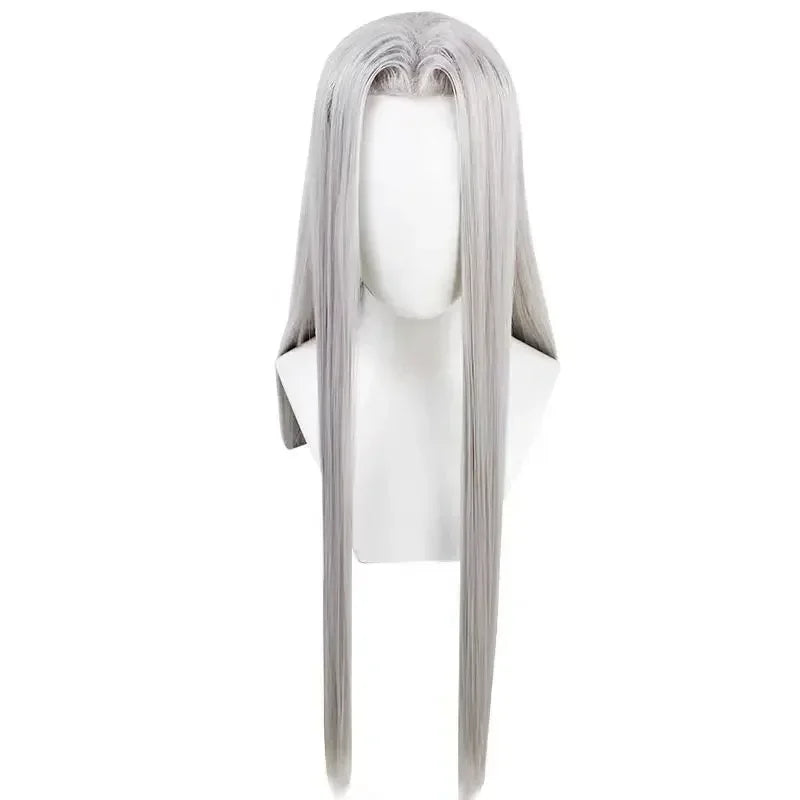 Sephiroth Cosplay Costume Final Fantasy 7 Outfit with Shoes and Wig Custom Size for Men Halloween Comic Con