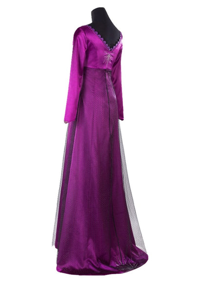 Ice Princess Elsa Red Nightgown Dress Snow Queen Adult Halloween Cosplay Costume Girls Carnival Party Dresses