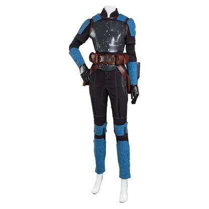 Bo Katan Kryze Cosplay Costume Jumpsuit with Belt for Women Halloween Carnival Outfit