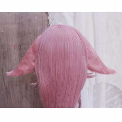 New Genshin Impact Yae Miko Cosplay Fox Ears Hairhoop Headwear Scalp Simulation Pink  Anime Inazuma Yae Miko Cosplay Prop