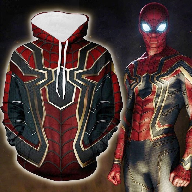 Miles Morales Spiderman Cosplay Hoodie Unisex Sweatshirts Zipper Fashion Casual Hoodies Men Top Streetwear Jacket