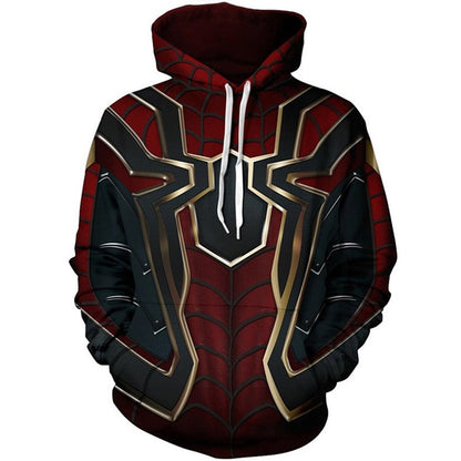 Miles Morales Spiderman Cosplay Hoodie Unisex Sweatshirts Zipper Fashion Casual Hoodies Men Top Streetwear Jacket