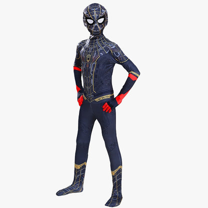 Miles Far From Home Cosplay Costume Zentai Spiderman Costume Superhero Bodysuit Spandex Suit for Kids Adult