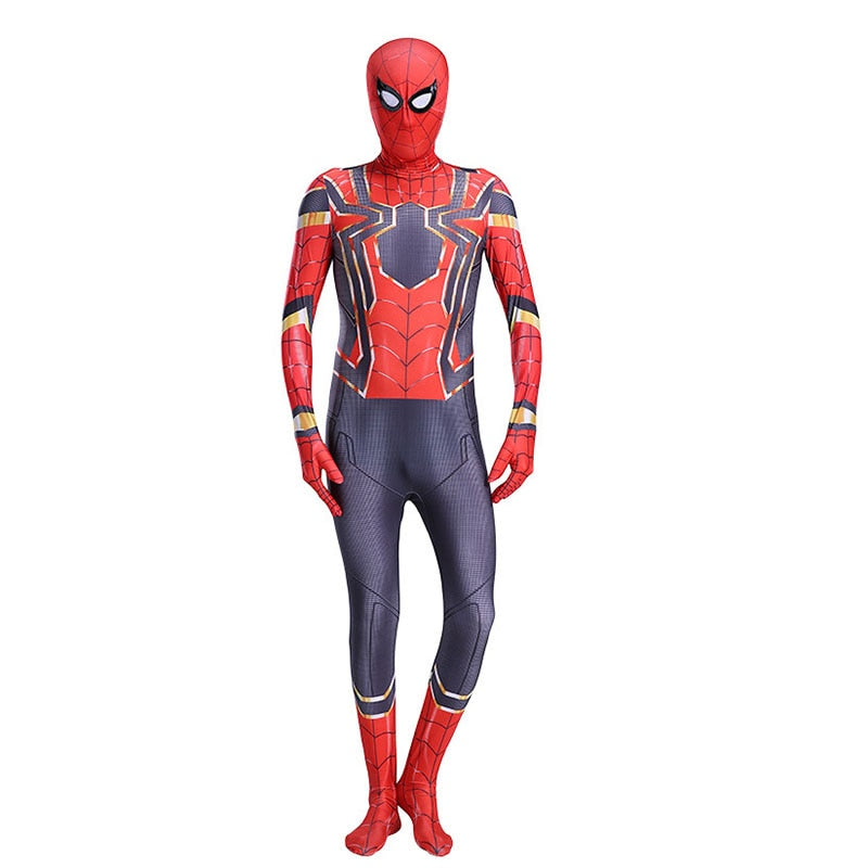 Miles Far From Home Cosplay Costume Zentai Spiderman Costume Superhero Bodysuit Spandex Suit for Kids Adult