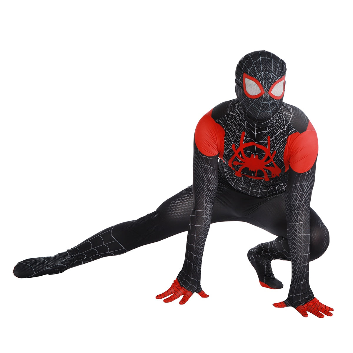 Miles Far From Home Cosplay Costume Zentai Spiderman Costume Superhero Bodysuit Spandex Suit for Kids Adult