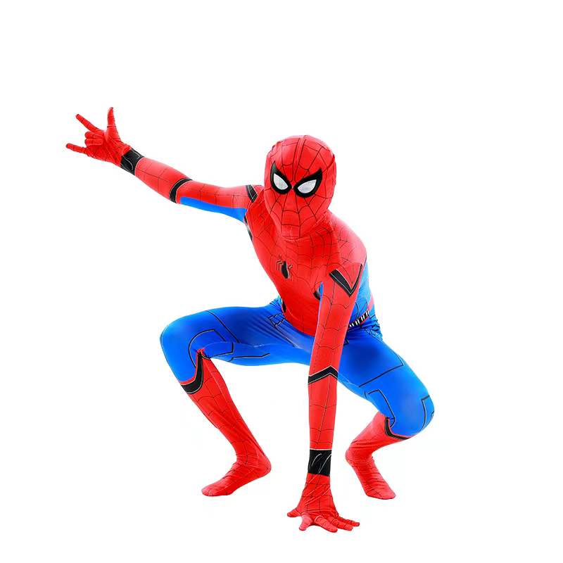 Miles Far From Home Cosplay Costume Zentai Spiderman Costume Superhero Bodysuit Spandex Suit for Kids Adult