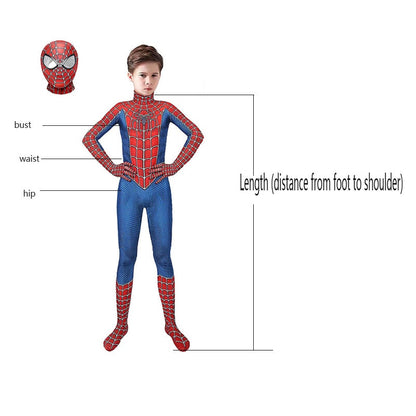 Miles Far From Home Cosplay Costume Zentai Spiderman Costume Superhero Bodysuit Spandex Suit for Kids Adult