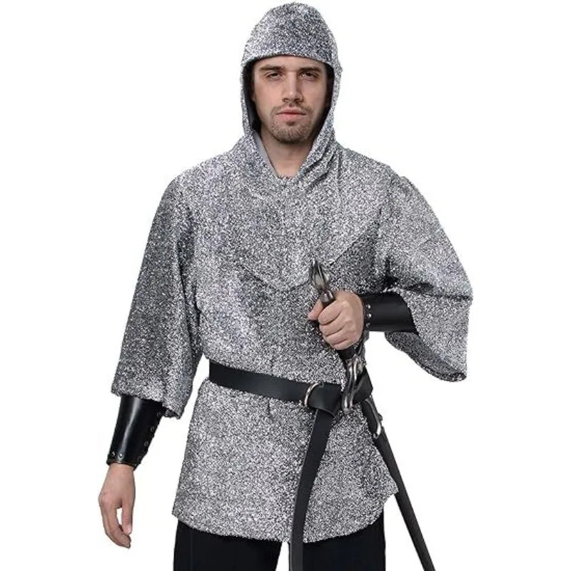 New Templar Faux Chainmail Shirt Knight Cos Costume Halloween Role Playing Cosplay Love Live Cosplay  Anime Cosplay