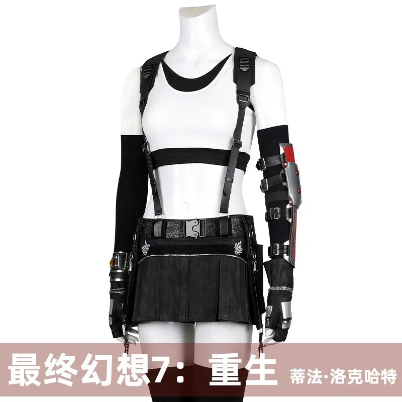 Tifa Lockhart Cosplay Costume Final Fantasy 7 Battle Suit Outfit for Women