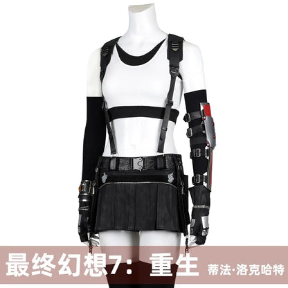 Tifa Lockhart Cosplay Costume Final Fantasy 7 Battle Suit Outfit for Women