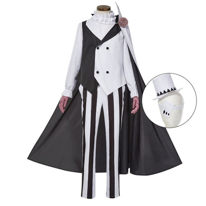 Nikolai Gogol Cosplay Costume Anime Bungo Stray Dogs Suit Cloak White Black Uniform Halloween Christmas Clothes Season 4