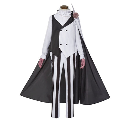 Nikolai Gogol Cosplay Costume Anime Bungo Stray Dogs Suit Cloak White Black Uniform Halloween Christmas Clothes Season 4