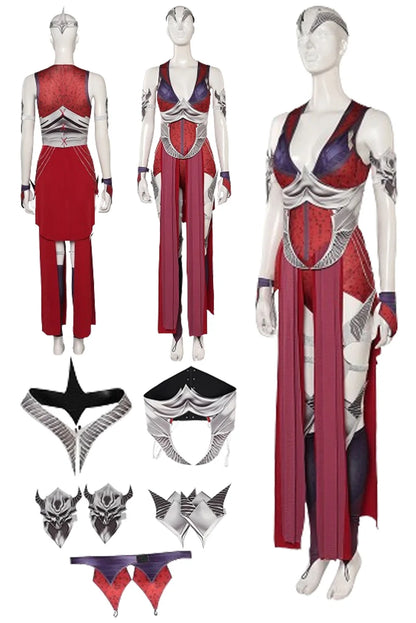 Nitara Cosplay Fantasia Game Mortal Kombat Costume Disguise Adult Women Roleplay Outfits Female Halloween Carnival Party Clothes