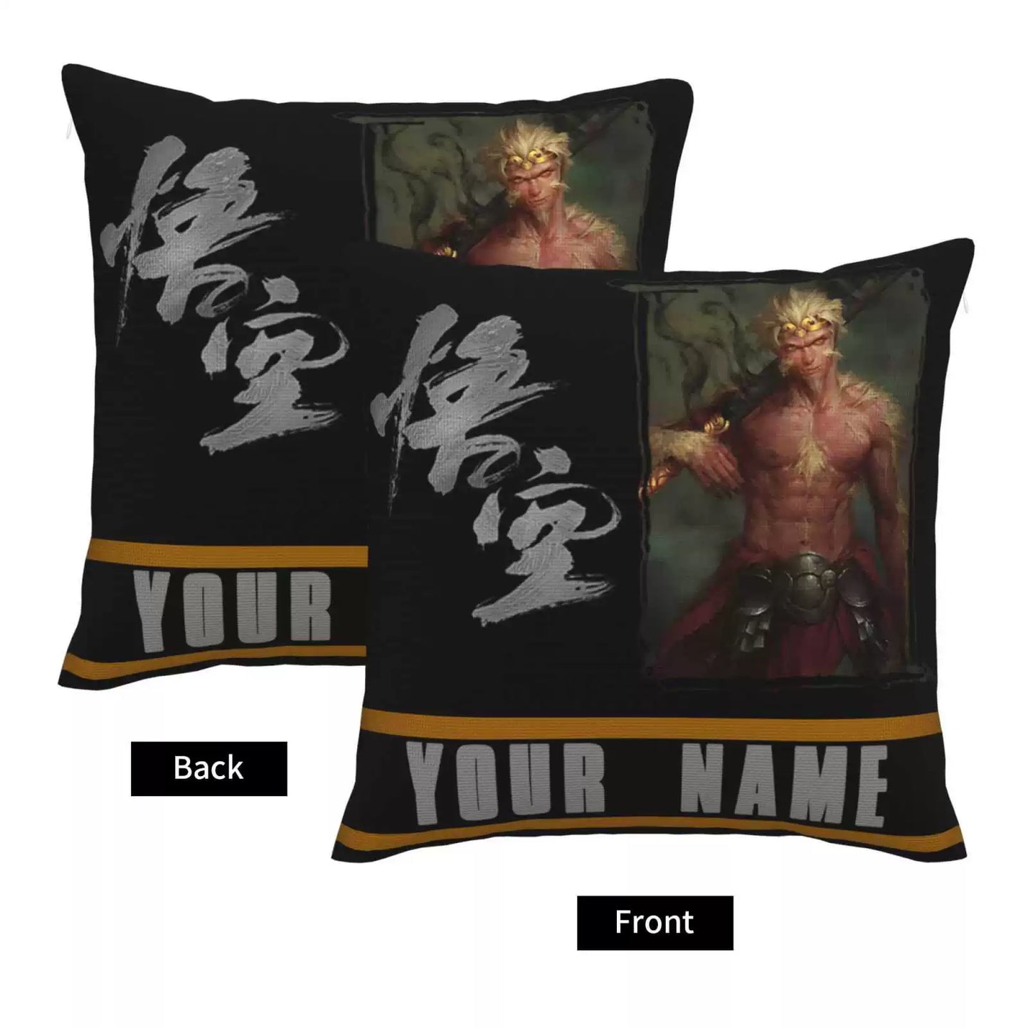 Black Myth Wukong Custom Pillow, Photo Gifts Pillow img 3