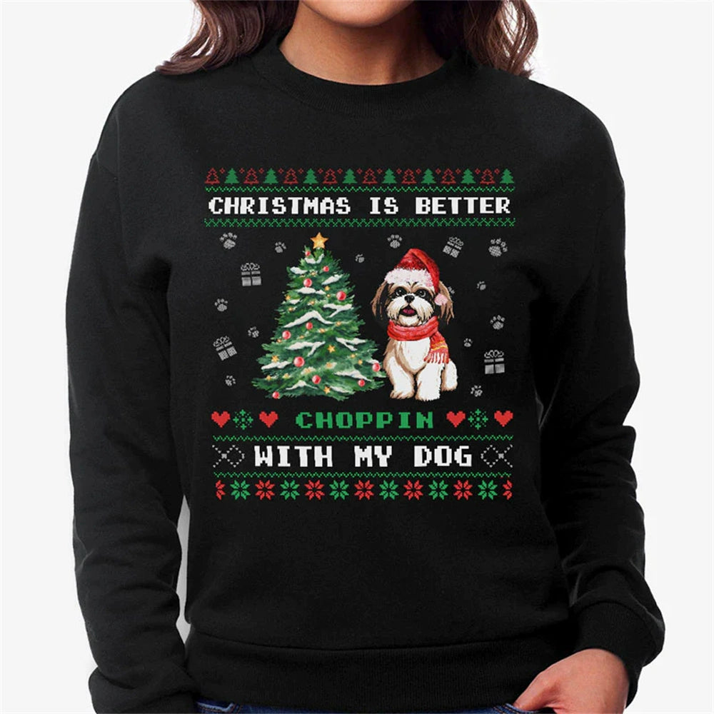 Custom Dog Swodies Photo Name Christmas Unisex Swodies img 1