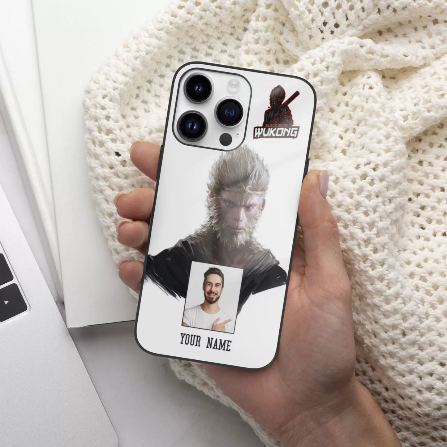 Personalized Name Phone Case Black Myth Wukong Phone Case Custom Photo Men Women Idea Gift img 4