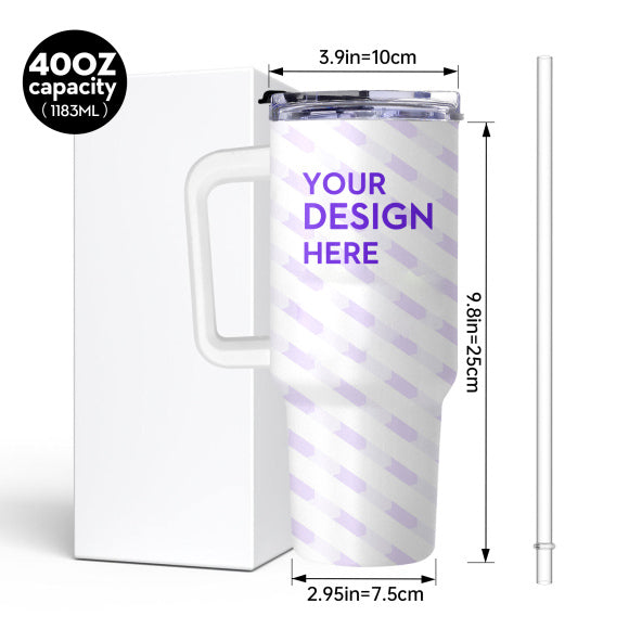 Custom Photo Name Tumbler Mug Christmas Gift 40oz Coffee Cup img 4