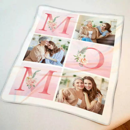 Mother's Day Blanket Custom Photo Blanket Gift for Mom