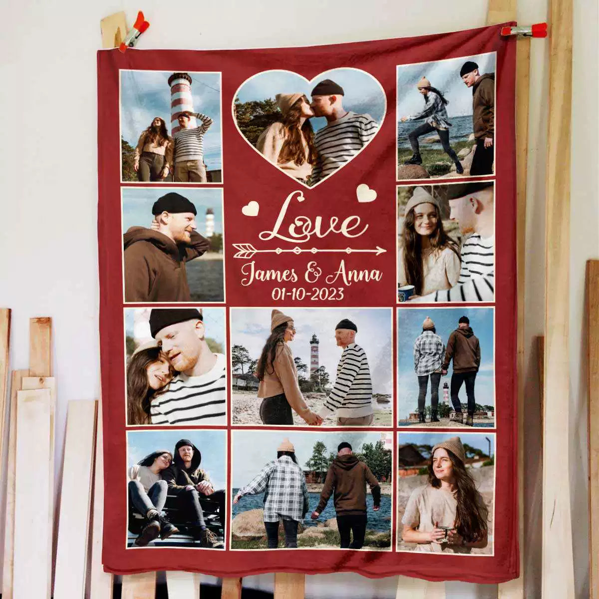 Personalized Photo Blanket Gifts for Girlfriend img 2