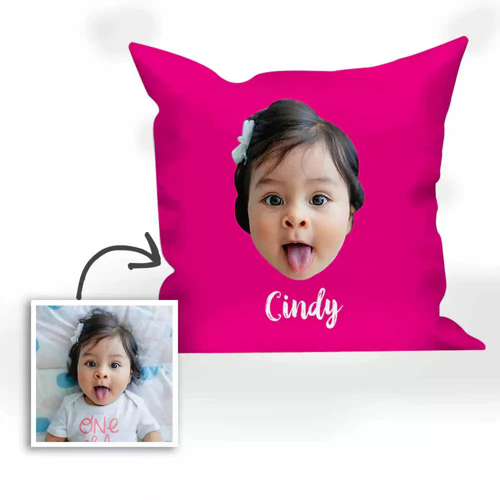 Multi-Color Custom Engraved Baby Photo Pillow img 3