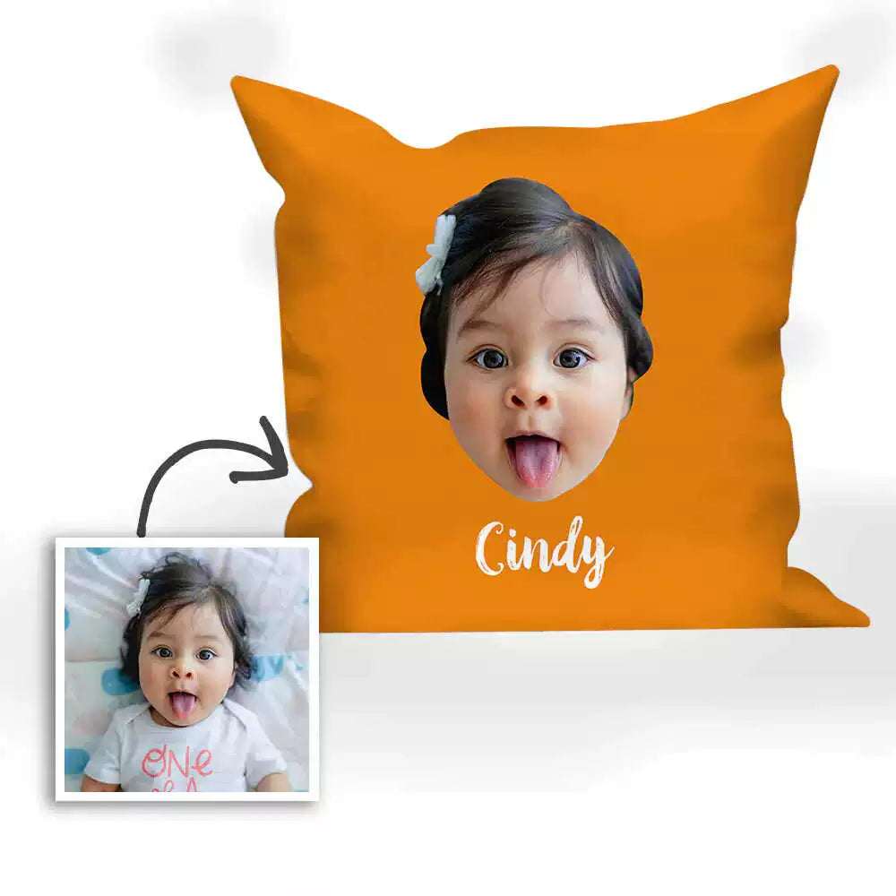 Multi-Color Custom Engraved Baby Photo Pillow img 2