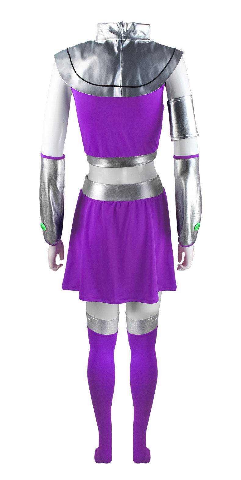 Starfire Cosplay Costume Princess Koriand'r Skirt Dress Up with Gloves Socks for Halloween Anime Comic Con Starfire Outfits