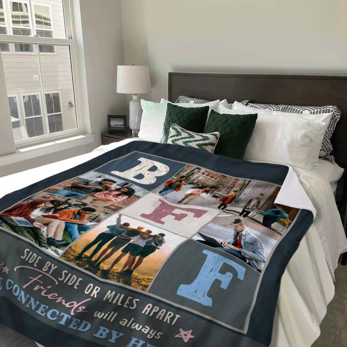 Custom Bff Photo Blanket, Gifts for Best Friend img 2