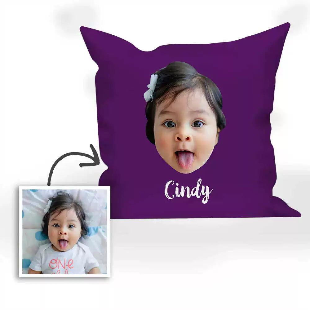 Multi-Color Custom Engraved Baby Photo Pillow img 4