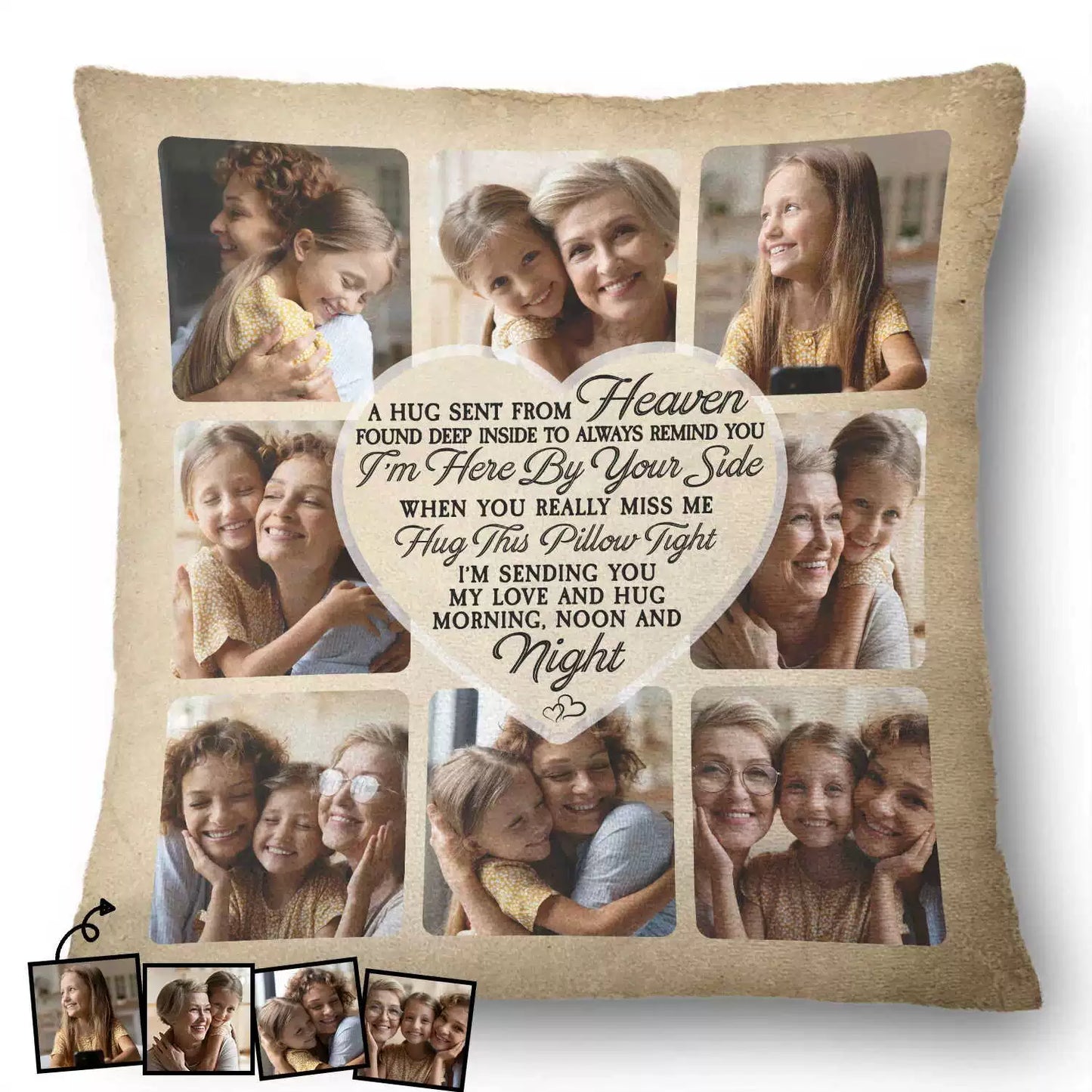 Custom Photo Personalized Pillow Photo and Text Pillow img 1