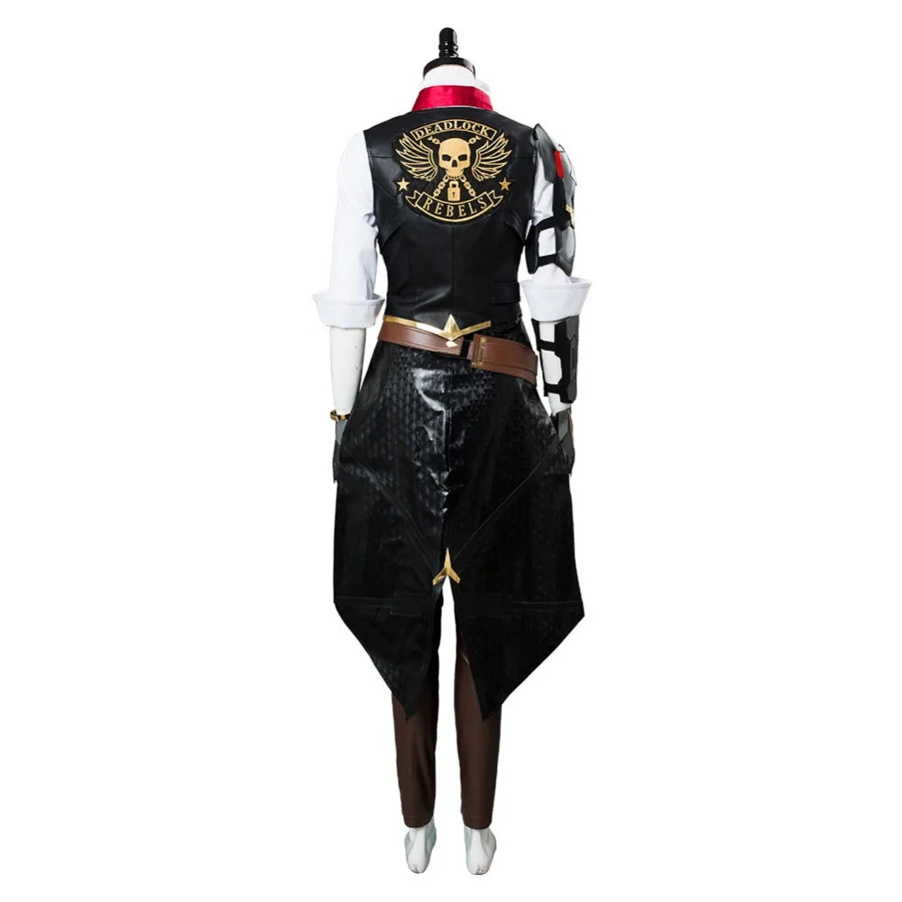 Ashe Cosplay Costume Elizabeth Caledonia Cosplay Ashe Shoes Outfit Full Suit For Adult Women Halloween Carnival Costumes