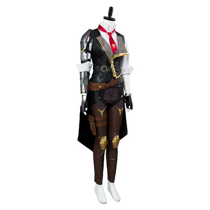 Ashe Cosplay Costume Elizabeth Caledonia Cosplay Ashe Shoes Outfit Full Suit For Adult Women Halloween Carnival Costumes