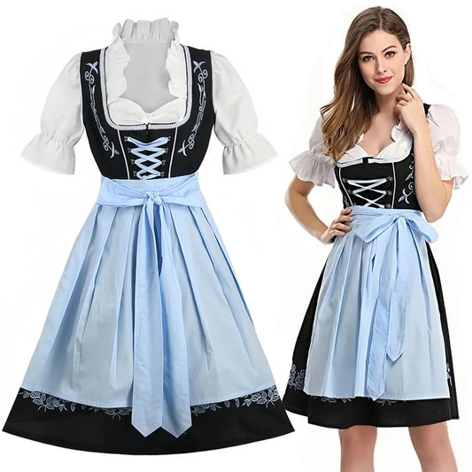 Oktoberfest Costumes Women Dirndl Dresses German Dresses for Beer Festival Bavarian Carnival Halloween Plus Size Dress