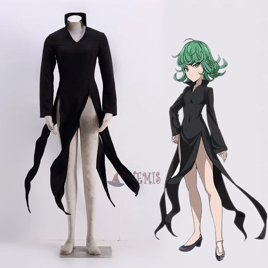 One Punch Man Tornado of Terror Senritsu No Tatsumaki Cosplay Costume for Halloween Christmas for Child Plus Size