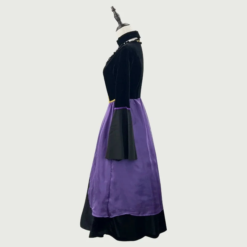 Halloween Witch Costume Performance Purple Witch Dress Witch Cos Ghost Festival Performance Dress Up