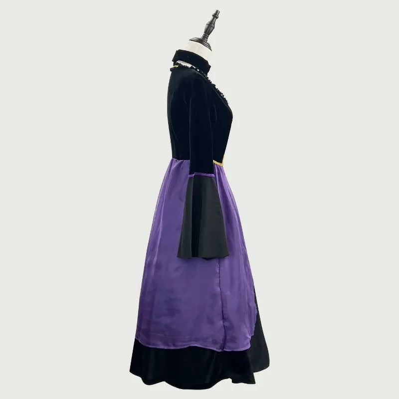 Halloween Witch Costume Performance Purple Witch Dress Witch Cos Ghost Festival Performance Dress Up