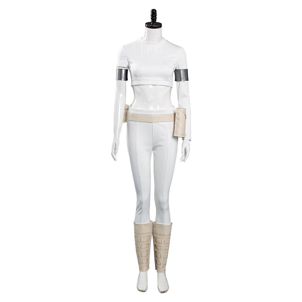 Padme Amidala Cosplay Costume Outfits For Adult Women Kids Children Halloween Carnival Suit