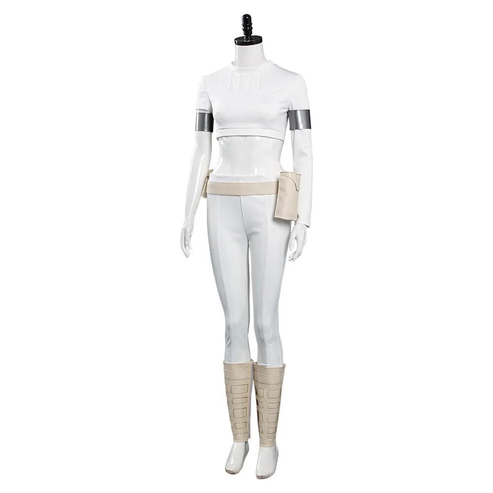 Padme Amidala Cosplay Costume Outfits For Adult Women Kids Children Halloween Carnival Suit